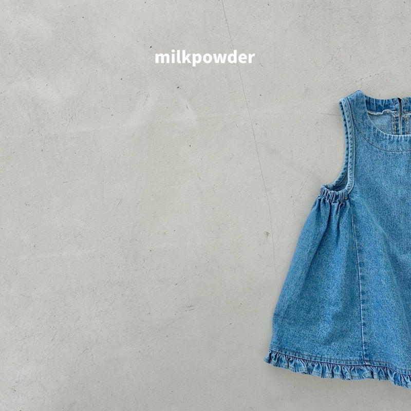 Milk Powder - Korean Children Fashion - #kidzfashiontrend - Mili Denim One-piece - 5