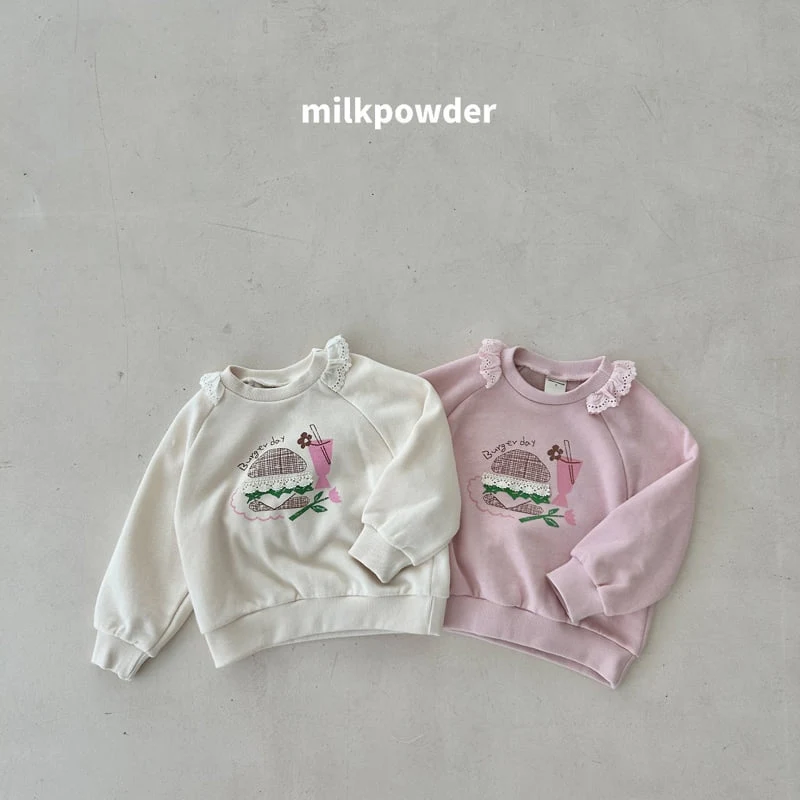 Milk Powder - Korean Children Fashion - #magicofchildhood - Buger Sweatshirts - 3
