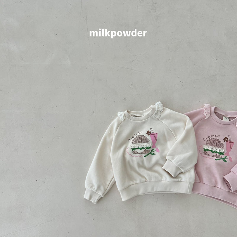 Milk Powder - Korean Children Fashion - #magicofchildhood - Buger Sweatshirts - 4