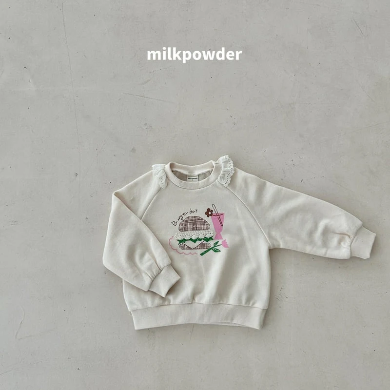 Milk Powder - Korean Children Fashion - #stylishchildhood - Buger Sweatshirts - 8