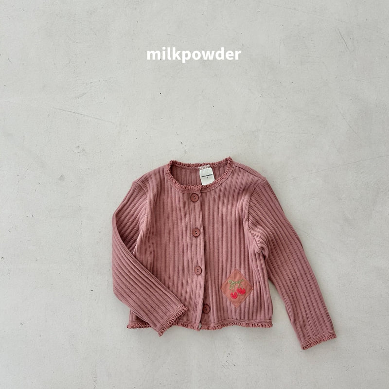 Milk Powder - Korean Children Fashion - #stylishchildhood - Cherry Cardigan - 12