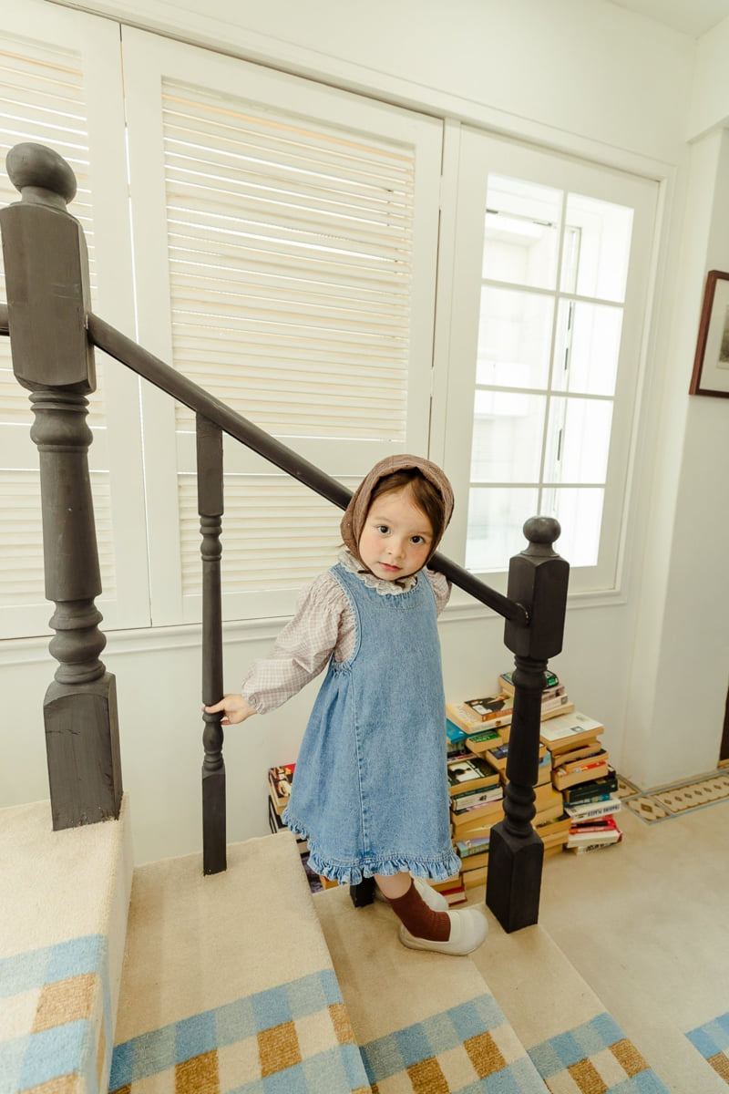 Milk Powder - Korean Children Fashion - #toddlerclothing - Mili Denim One-piece - 12