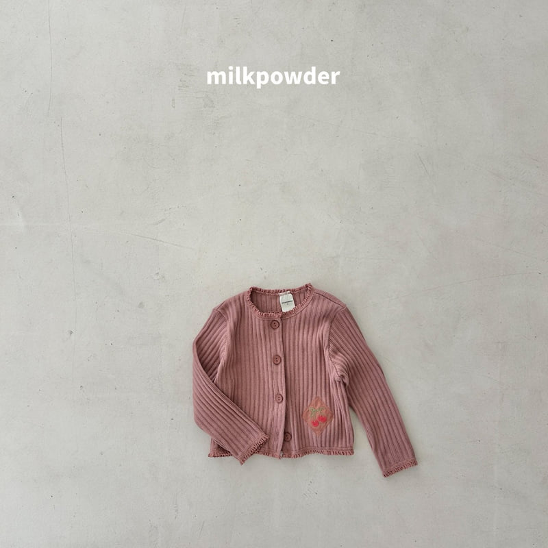 Milk Powder - Korean Children Fashion - #toddlerclothing - Cherry Cardigan - 11