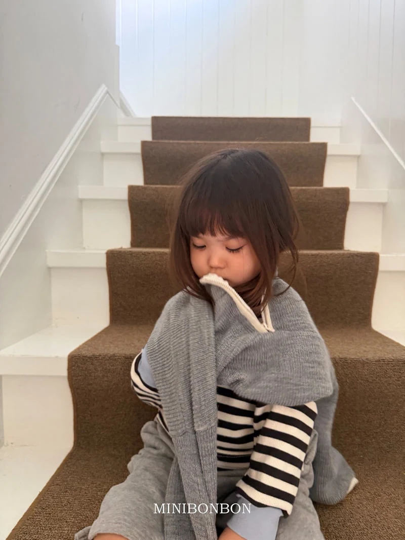 Mini Bongbong - Korean Children Fashion - #Kfashion4kids - Colored Stripe Tee - 11