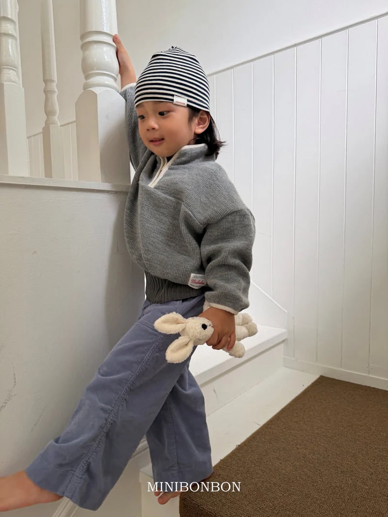 Mini Bongbong - Korean Children Fashion - #childofig - Half Walk Zip-up Top - 3
