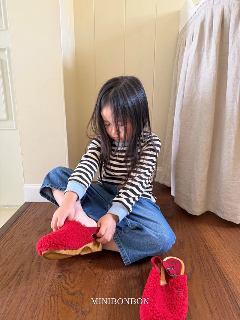 Mini Bongbong - Korean Children Fashion - #designkidswear - Brush Denim Pants - 5