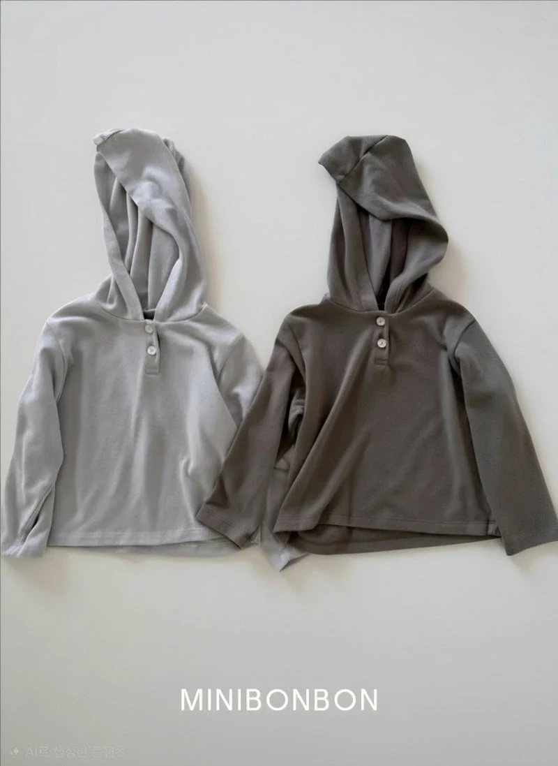 Mini Bongbong - Korean Children Fashion - #designkidswear - Mocha Hood Top