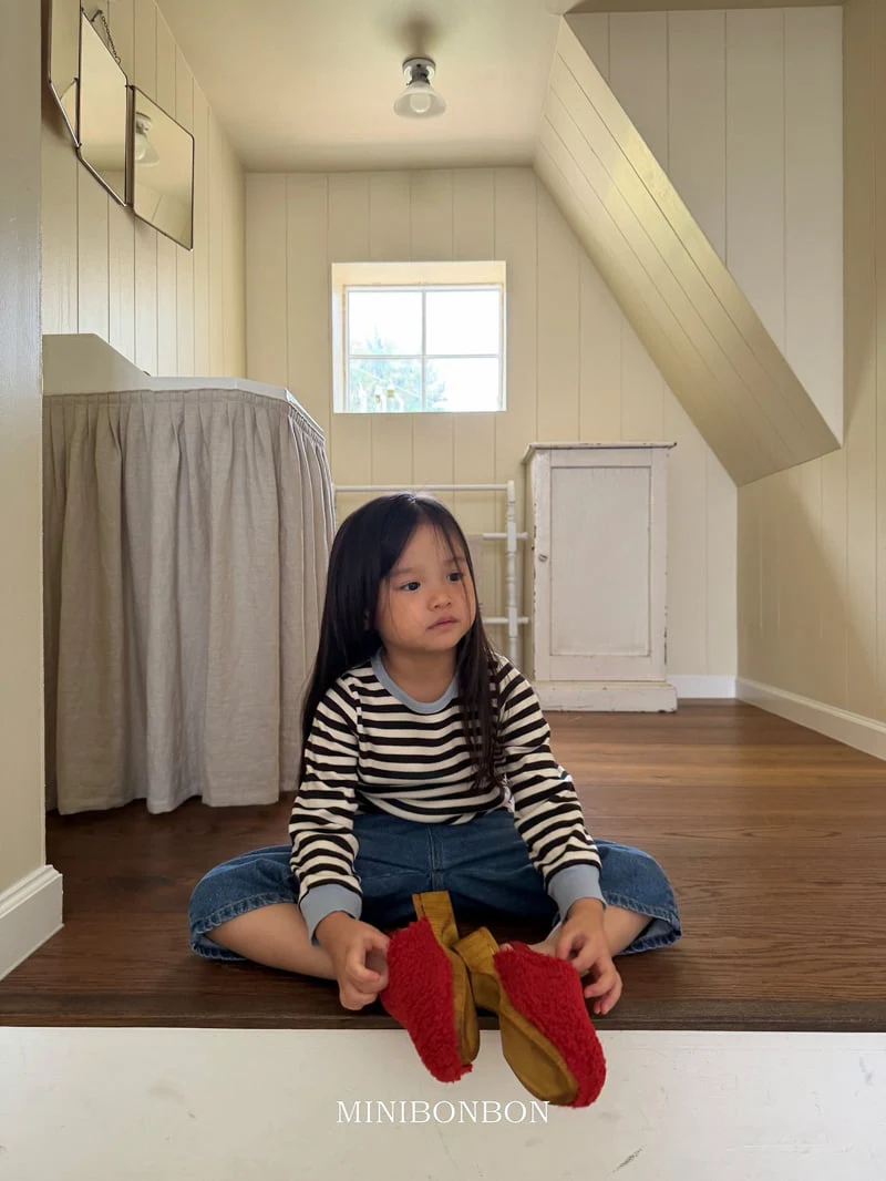 Mini Bongbong - Korean Children Fashion - #discoveringself - Colored Stripe Tee - 6