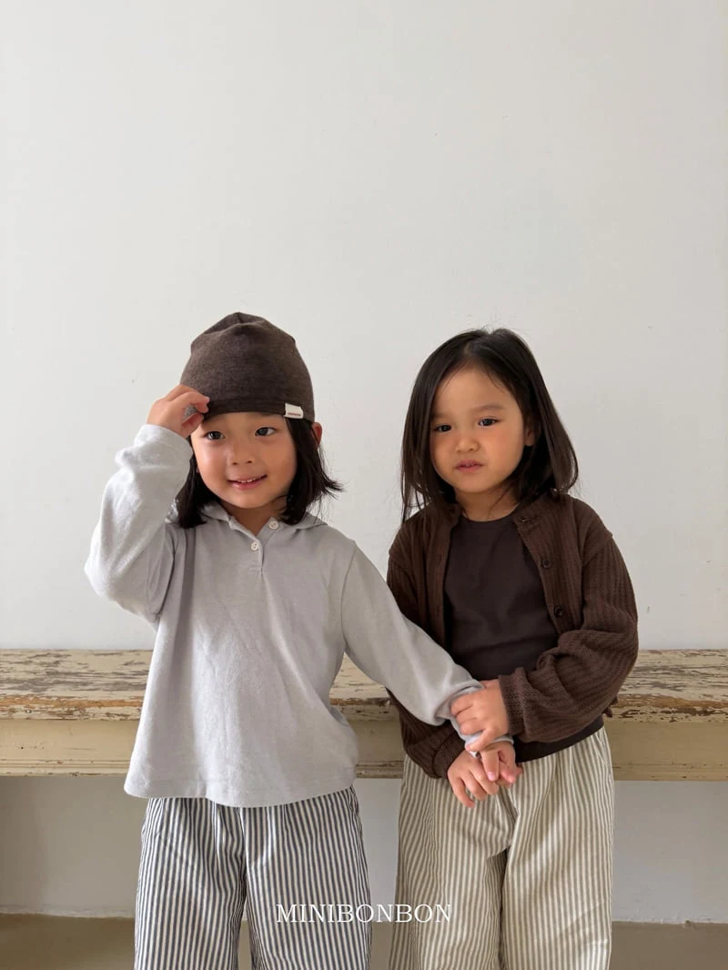 Mini Bongbong - Korean Children Fashion - #fashionkids - Mocha Hood Top - 3