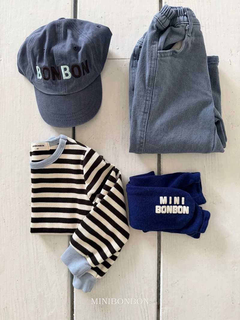 Mini Bongbong - Korean Children Fashion - #kidsshorts - Colored Stripe Tee - 8