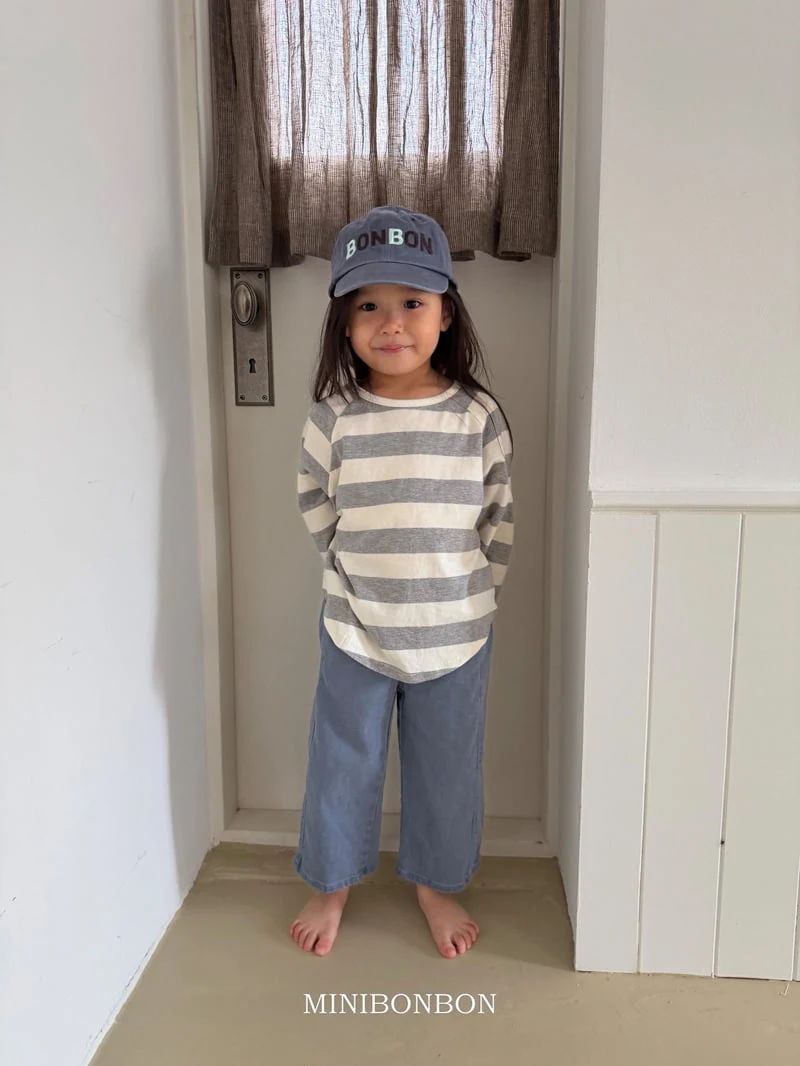 Mini Bongbong - Korean Children Fashion - #kidsshorts - Stripe Tee - 7