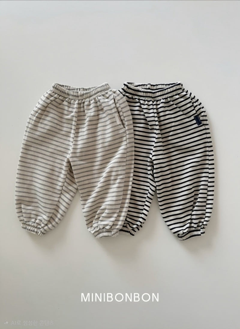 Mini Bongbong - Korean Children Fashion - #kidsshorts - Small Stripe Pants