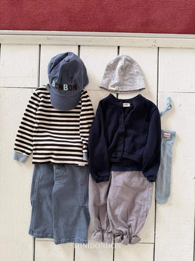 Mini Bongbong - Korean Children Fashion - #kidsstore - Colored Stripe Tee - 9