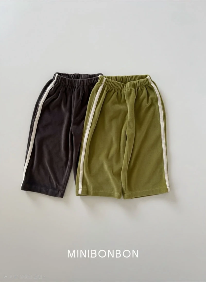 Mini Bongbong - Korean Children Fashion - #kidzfashiontrend - One Line Pants