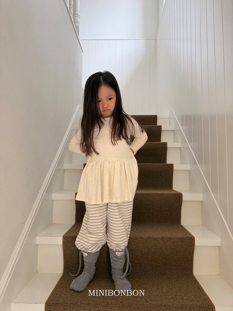 Mini Bongbong - Korean Children Fashion - #kidzfashiontrend - Small Stripe Pants - 3