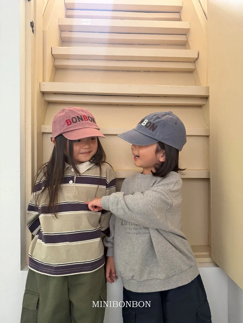 Mini Bongbong - Korean Children Fashion - #magicofchildhood - Stripe Collar Tee - 7