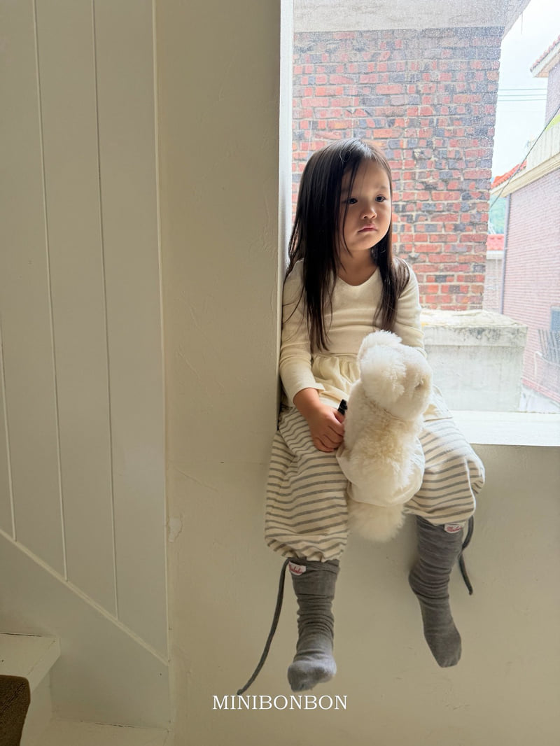 Mini Bongbong - Korean Children Fashion - #minifashionista - String Knee Socks - 3