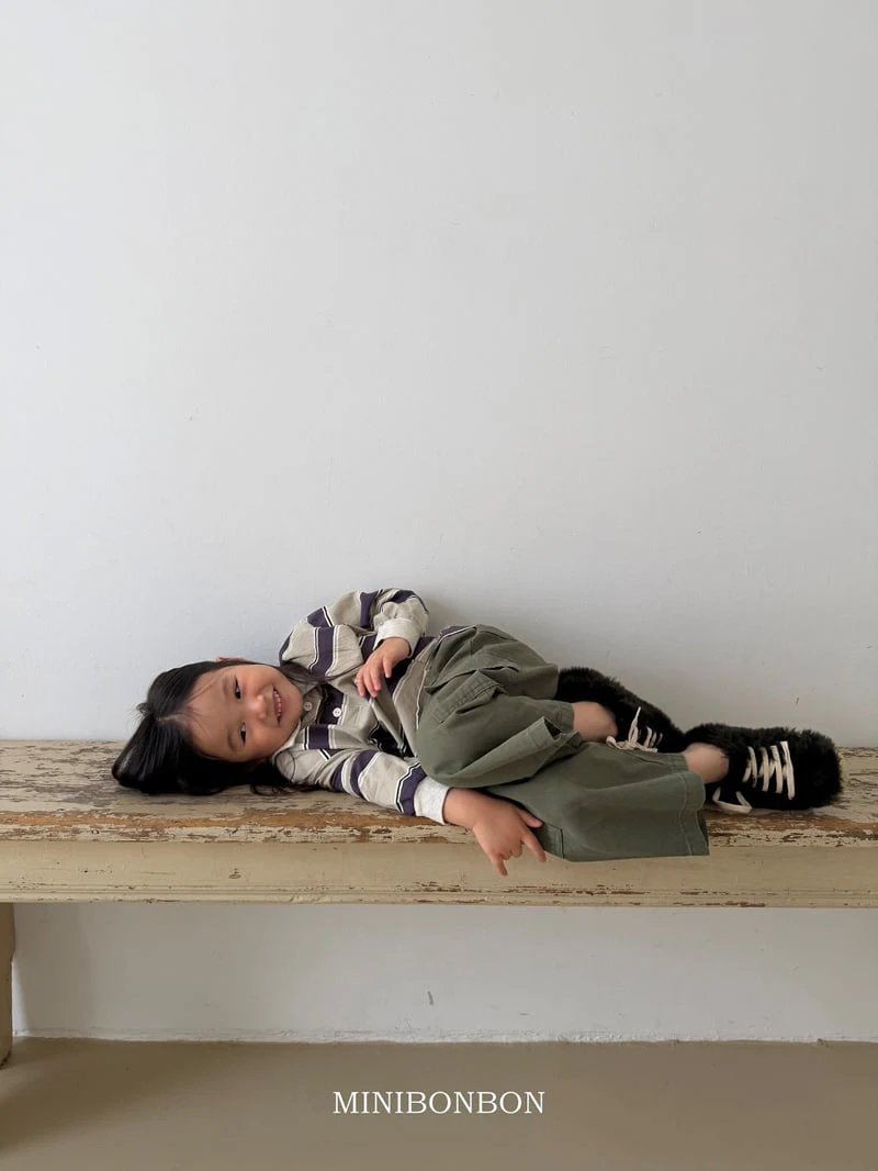 Mini Bongbong - Korean Children Fashion - #magicofchildhood - Slit Cargo Pants - 4