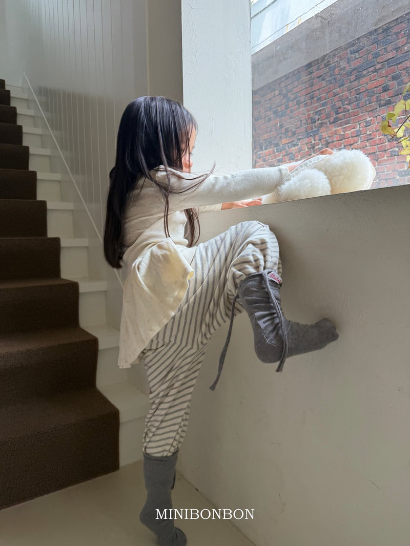 Mini Bongbong - Korean Children Fashion - #minifashionista - String Knee Socks - 4