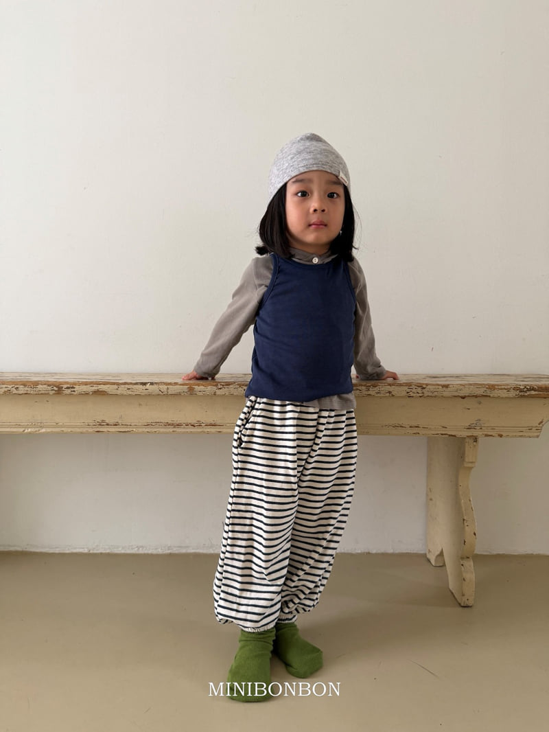 Mini Bongbong - Korean Children Fashion - #prettylittlegirls - Small Stripe Pants - 8