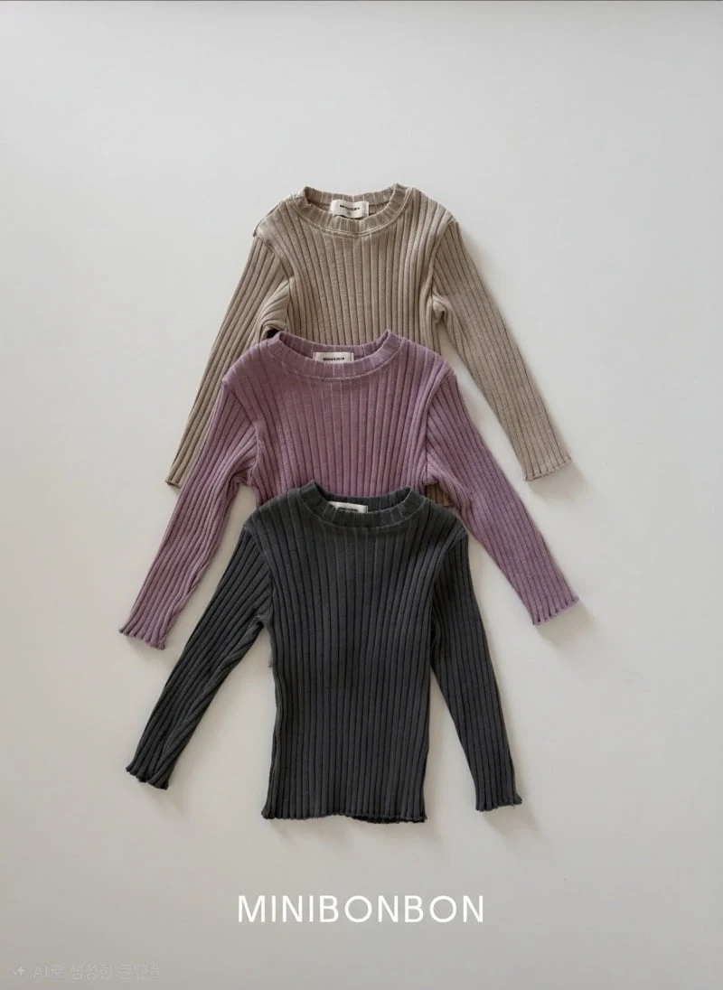 Mini Bongbong - Korean Children Fashion - #todddlerfashion - Rib Tee