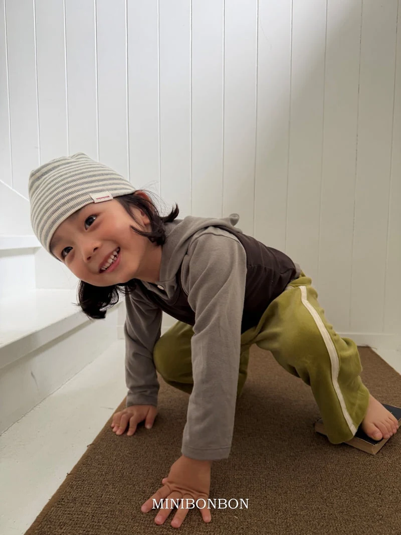 Mini Bongbong - Korean Children Fashion - #todddlerfashion - Mocha Hood Top - 12