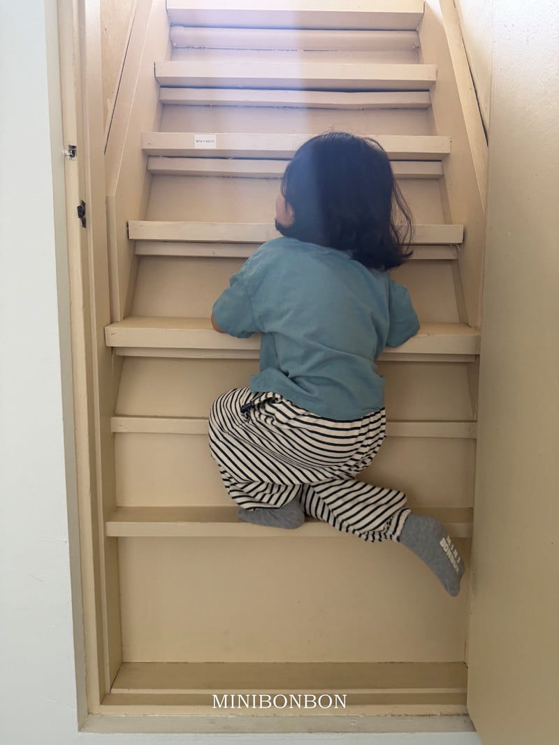 Mini Bongbong - Korean Children Fashion - #todddlerfashion - Small Stripe Pants - 9