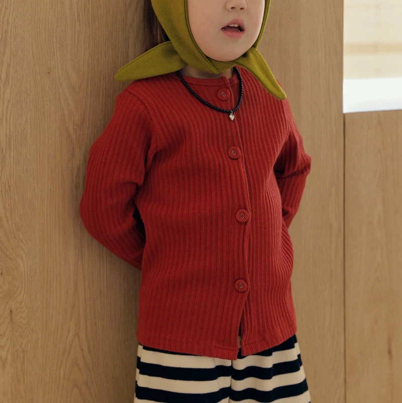 Mome - Korean Children Fashion - #discoveringself - Lolly Ribbed Cardigan