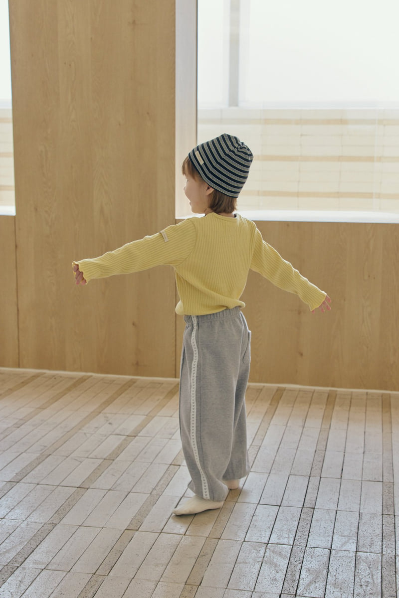 Mome - Korean Children Fashion - #fashionkids - Bella Ribbed Tee