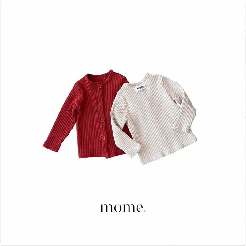 Mome - Korean Children Fashion - #kidsshorts - Lolly Ribbed Cardigan - 3