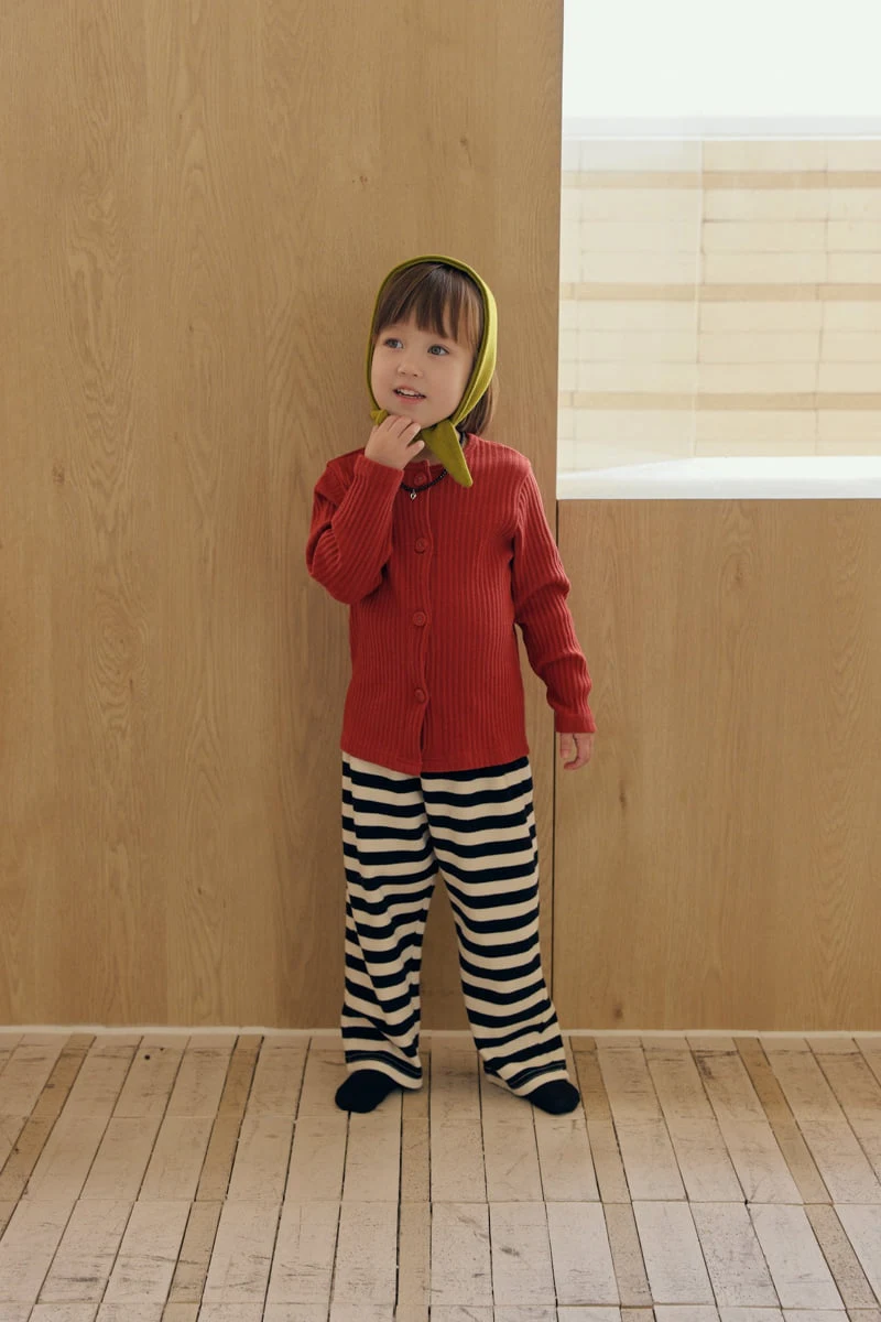 Mome - Korean Children Fashion - #kidsshorts - Lolly Ribbed Cardigan - 4
