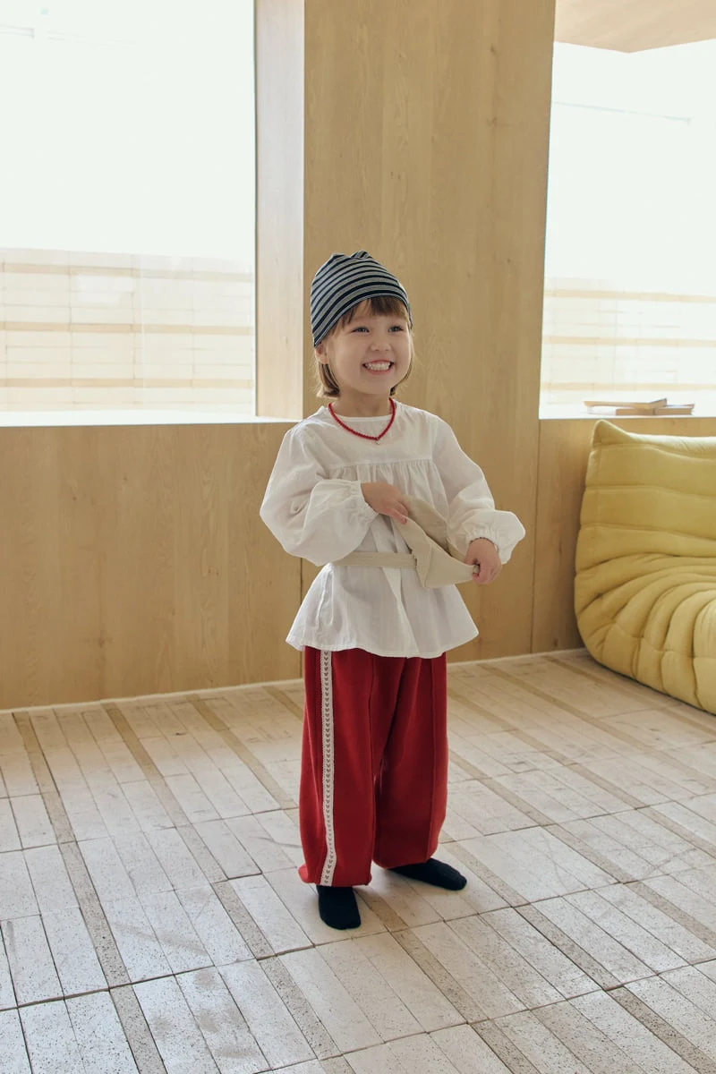 Mome - Korean Children Fashion - #kidsstore - Luv Luv Jogger Pants - 4