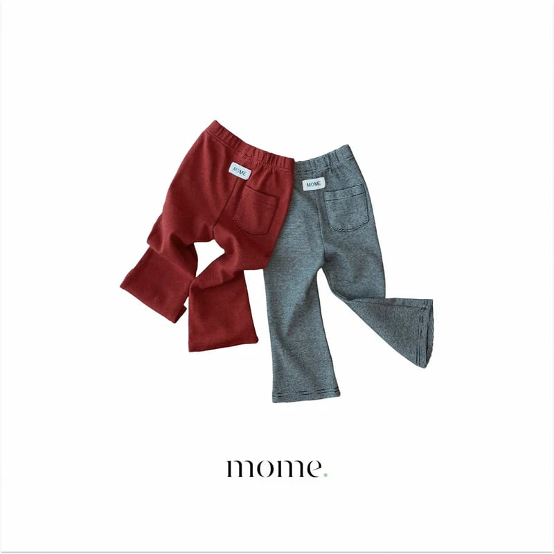 Mome - Korean Children Fashion - #littlefashionista - Peach Bootcut Pants - 3