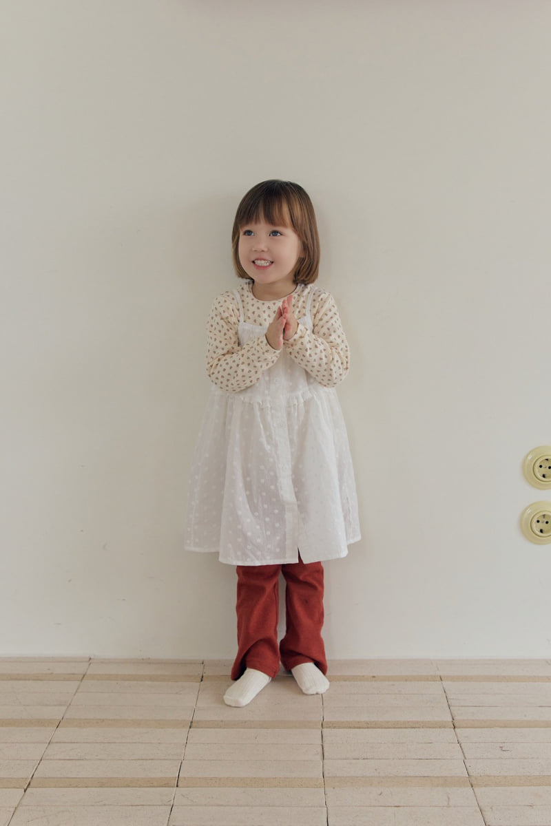 Mome - Korean Children Fashion - #littlefashionista - Peach Bootcut Pants - 4