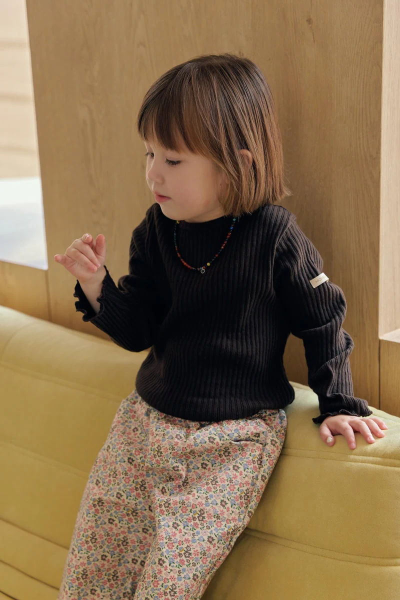 Mome - Korean Children Fashion - #magicofchildhood - Mocca Flower Pants - 12