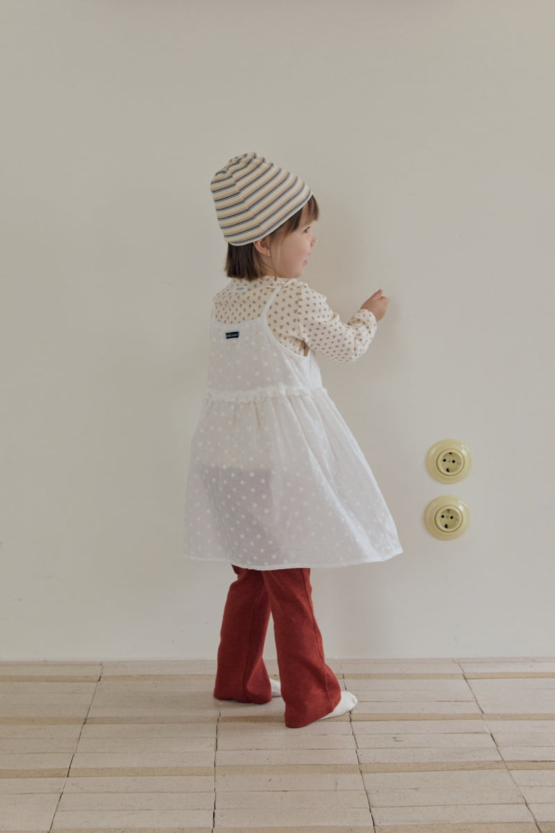 Mome - Korean Children Fashion - #minifashionista - Peach Bootcut Pants - 5