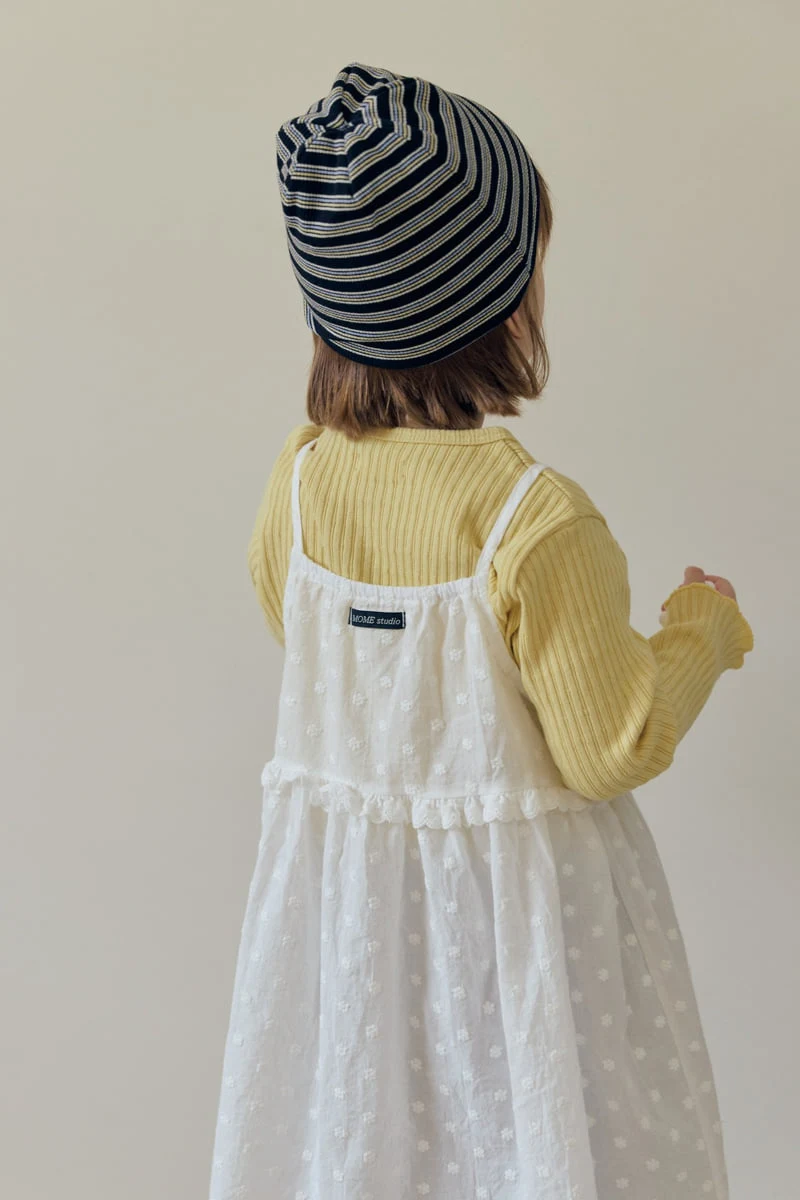 Mome - Korean Children Fashion - #minifashionista - Cream Layered One-piece