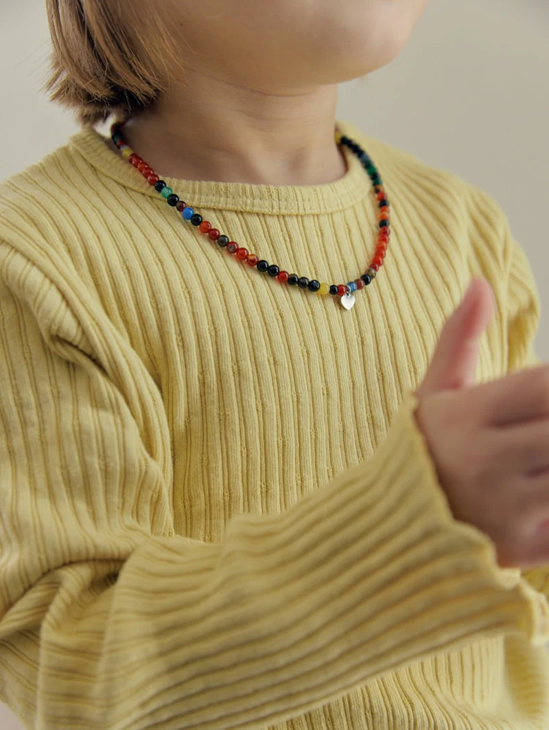 Mome - Korean Children Fashion - #prettylittlegirls - Mome Raw Gemstone Necklace - 3