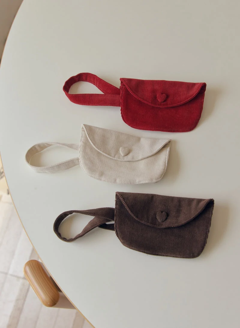 Mome - Korean Children Fashion - #prettylittlegirls - Corduroy Belt Bag