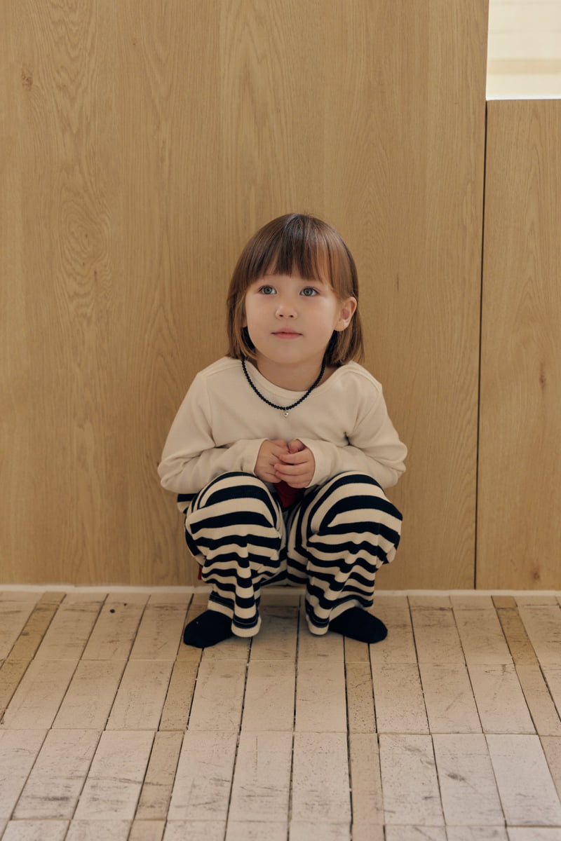 Mome - Korean Children Fashion - #prettylittlegirls - Daily Ribbed Tee - 5