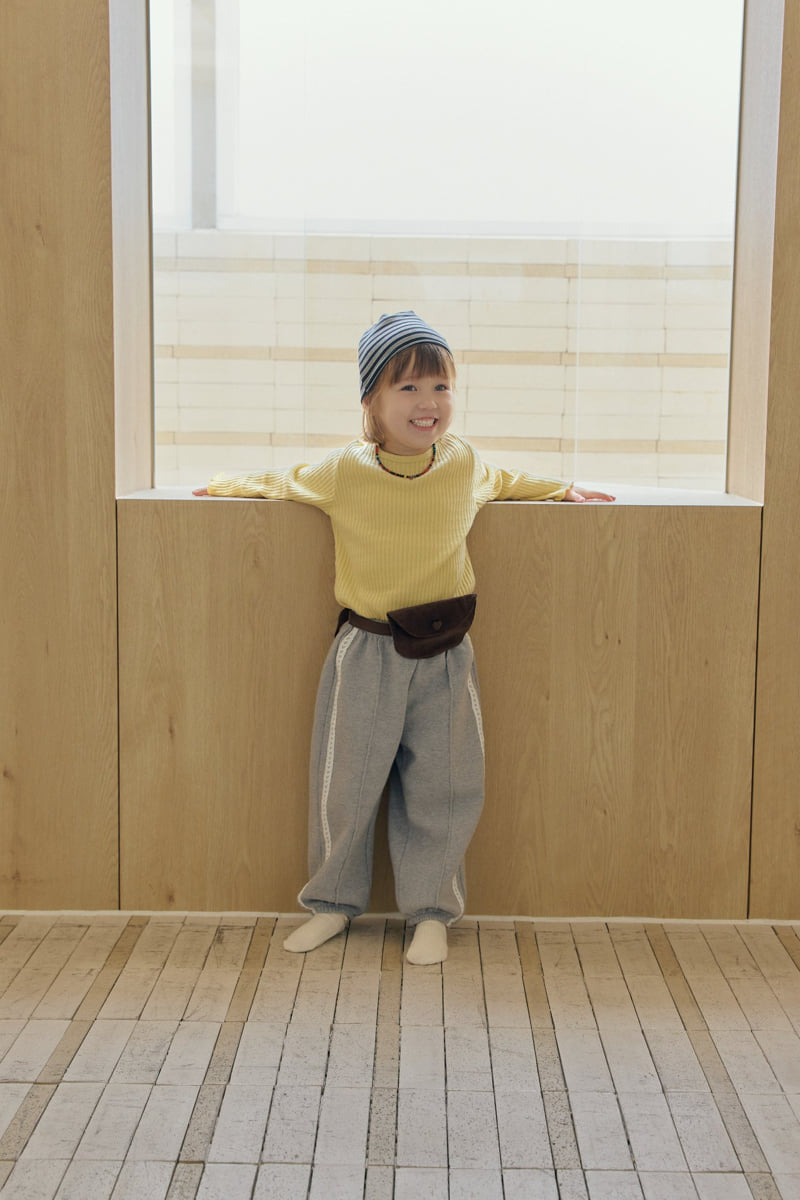 Mome - Korean Children Fashion - #todddlerfashion - Luv Luv Jogger Pants - 10