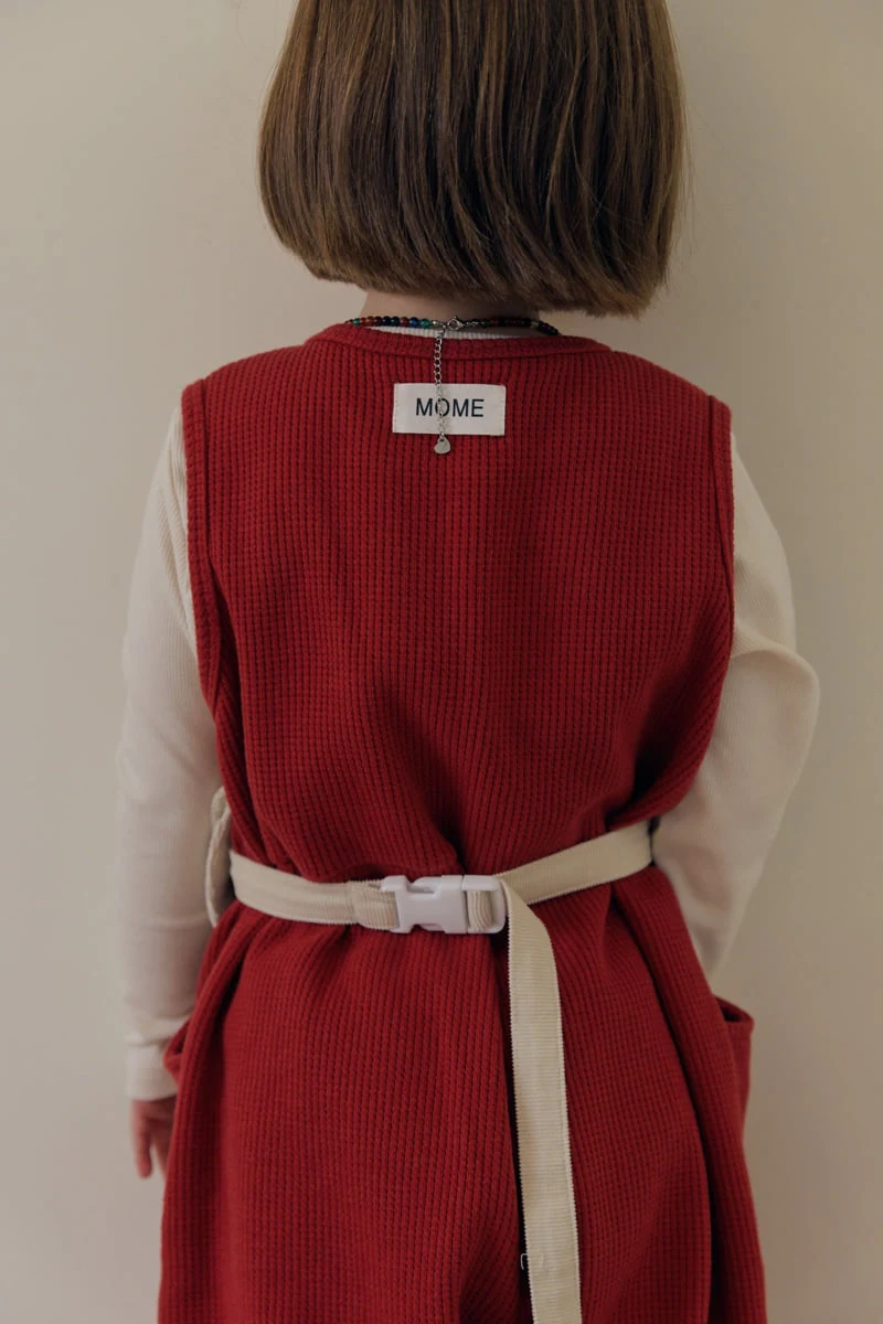 Mome - Korean Children Fashion - #toddlerclothing - Waffle Button Jumpsuit - 10