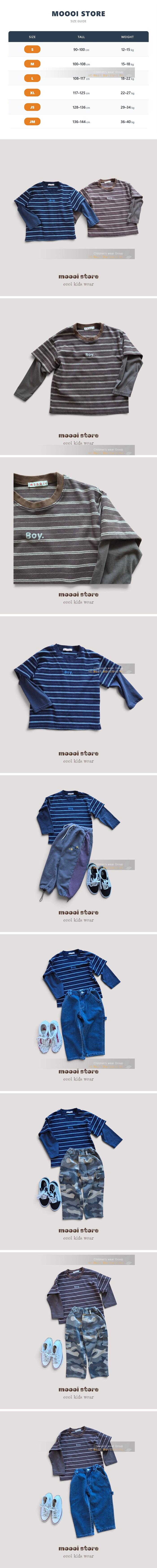 Mooi Store - Korean Children Fashion - #minifashionista - Boy Layered Striped Tee