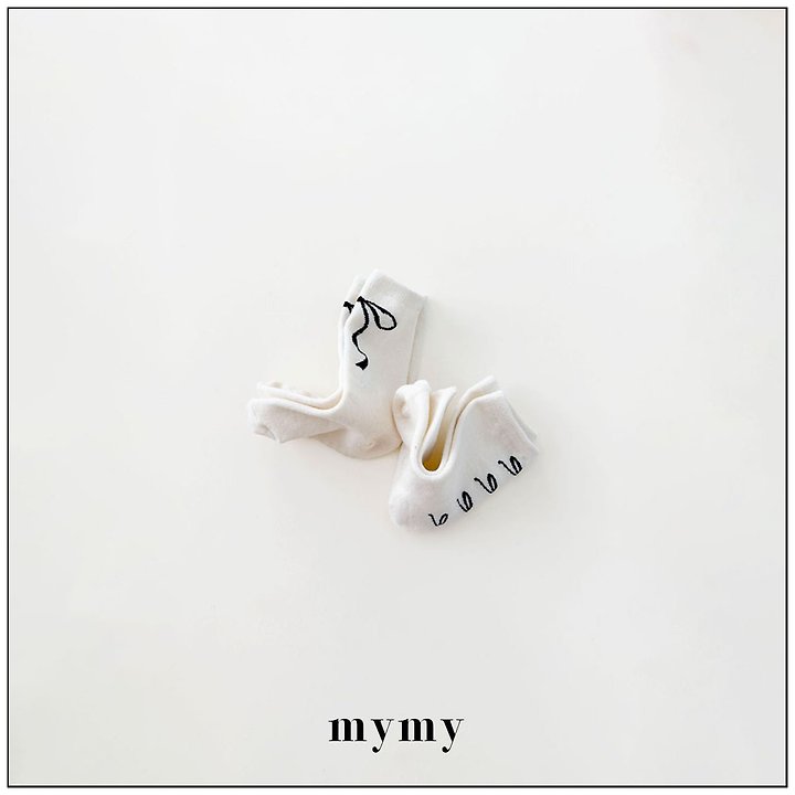My Socks - Korean Children Fashion - #kidsshorts - White Bean Set