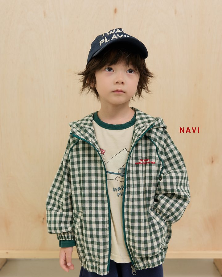 Navi - Korean Children Fashion - #childofig - Chess Hood Jumper - 8