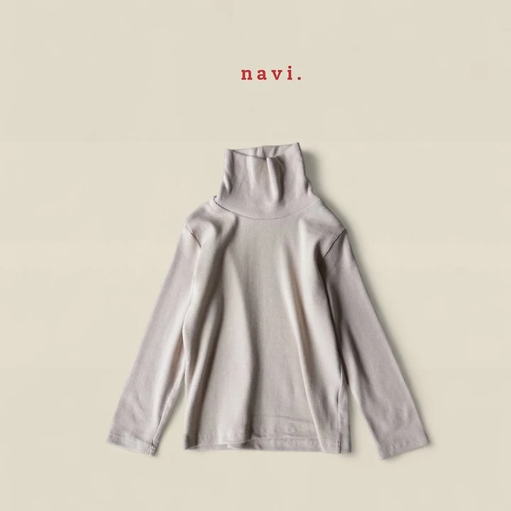 Navi - Korean Children Fashion - #childofig - Mild Turtleneck Tee - 8