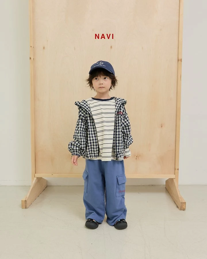 Navi - Korean Children Fashion - #childrensboutique - Chess Hood Jumper - 9