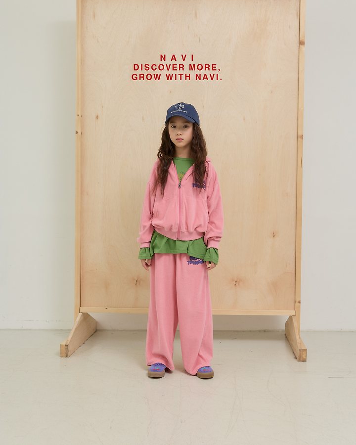 Navi - Korean Children Fashion - #designkidswear - Flower Hood Zip-up Jacket - 8