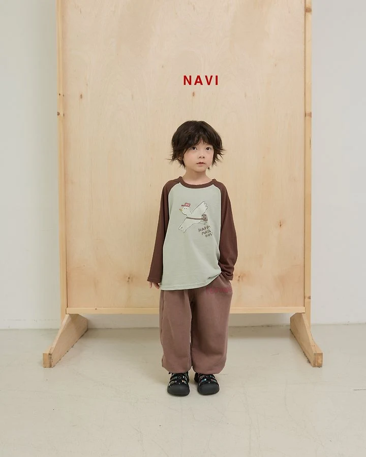 Navi - Korean Children Fashion - #discoveringself - Post Raglan Tee - 2