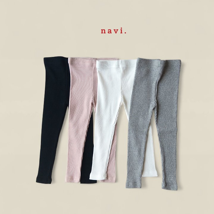 Navi - Korean Children Fashion - #fashionkids - Rib Leggings